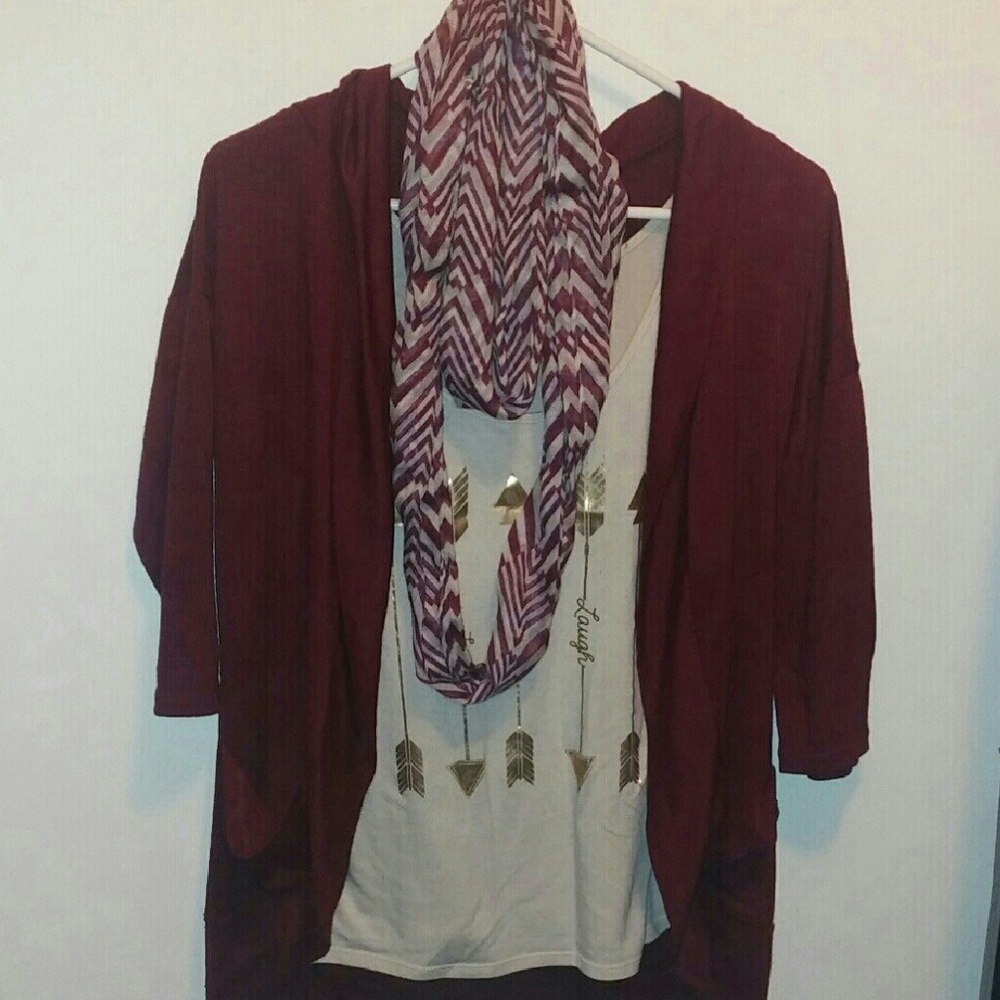 Cardigan top set